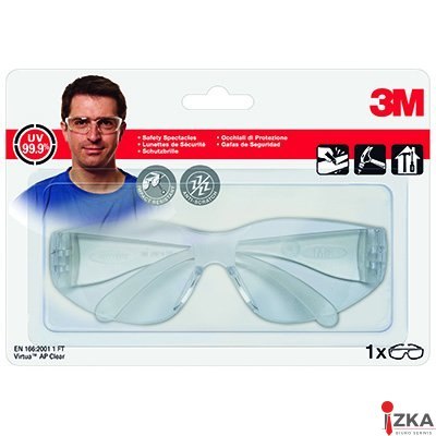 Okulary ochronne 3M Virtua AP, transparentne
