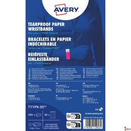 Opaski na rękę Tyvek, 256 _ 19 mm, różowe neonowe, TYVPK_50