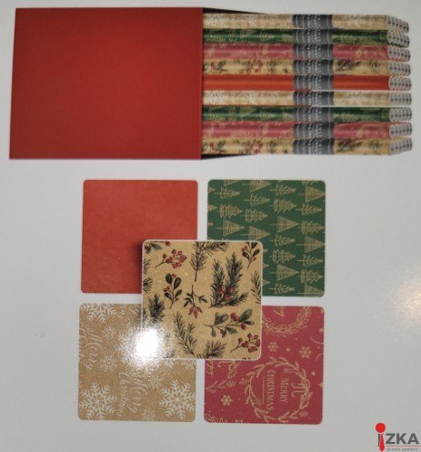 Papier ozdobny pakowy świąteczny CHRISTMAS KRAFT mix 200X70cm