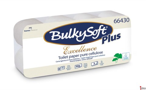 Papier toaletowy (8rolek) biały, celuloza, 3w, 23m, Excellence, 66430 BULKYSOFT