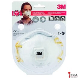 Półmaska filtrująca, ręczne szlifowanie(2)3m z zaworem8812 FFP1 XA004838802