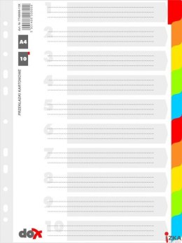 Przekł.kar.DOX A4 7740095-13x* 10kart_ szara DONAU