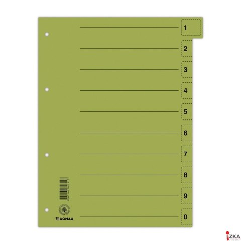 Przekładki oddzielające A4 zie lone z perforacją BIELLA