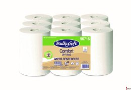 Ręcznik w roli mini centralnego dozowania (9rolek) biały, celuloza z recyklingu, 2w, 60m, Comfort De-inked, 96715 BULKYSOFT
