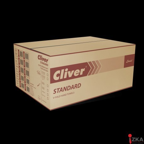 Ręczniki składane V STANDARD extra białe 4000 składek makulatura CLIVER (ZZ) 2165