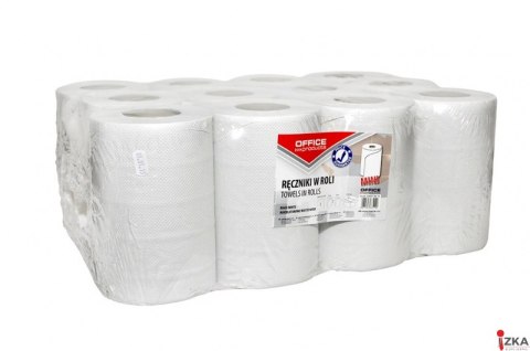 Ręczniki w roli makulaturowe Mini, 2-warstwowe, 50m, 12szt., białe, typu OFFICE PRODUCTS 22047149-14