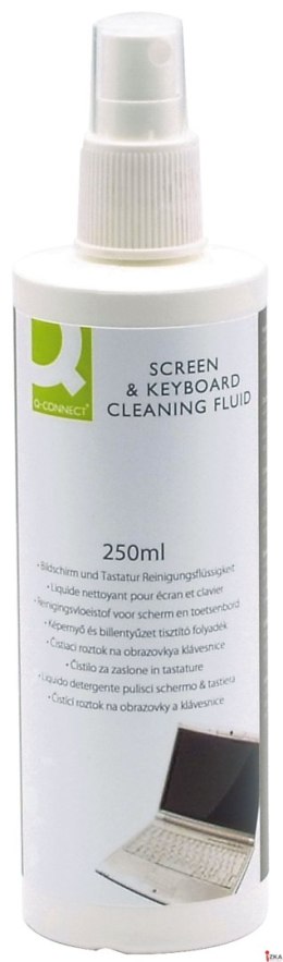 Spray do czyszczenia ekranów TFT/LCD/LED i klawiatur , 250ml, typu Q-CONNECT KF04502A