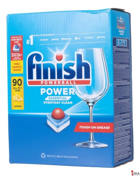 FINISH Tabletki do zmywarki Power Essential 90szt+2gratis lemon 16358