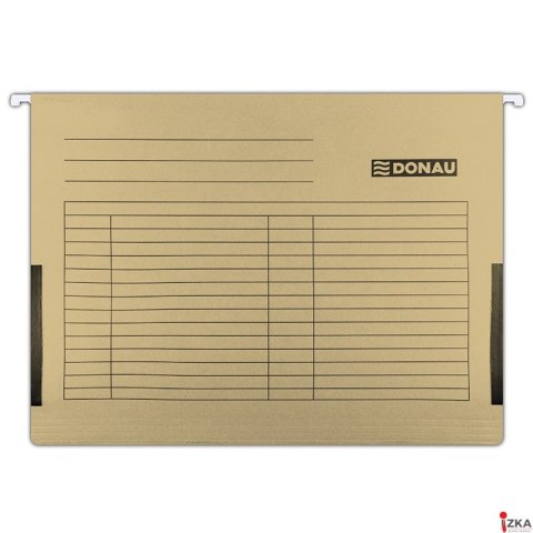 Teczak zaw.A4 brąz z boczkami płóciennymi 7420905-02 DONAU