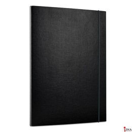 Teczka A4 ECO skrzydłowa z gumką 15mm czarna 21187311-05