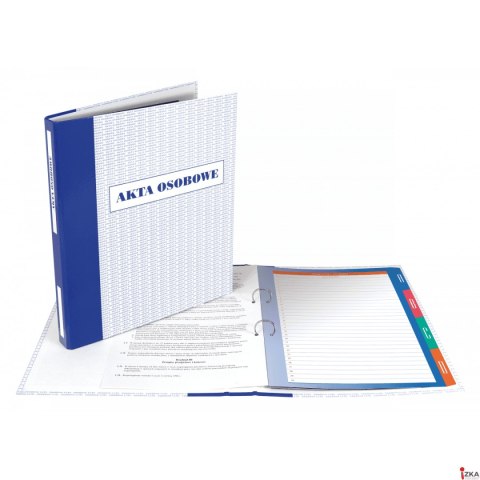 Teczka do akt osobowych FILE A4 - biało-niebieski 1200g 30mm 89423