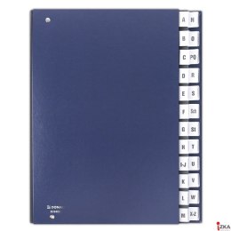Teczka korespondencyjna DONAU, karton, A4, A-Z, granatowa, 8694001-18
