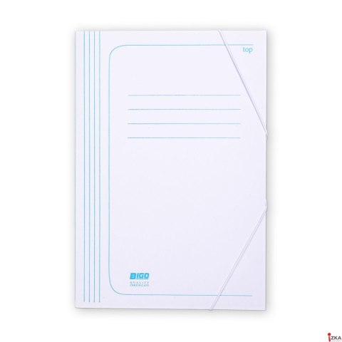 Teczka na gumkę biała A4 biały 320-350g [mm:] 320x220 Bigo (25 sztuk) (0006) 16377