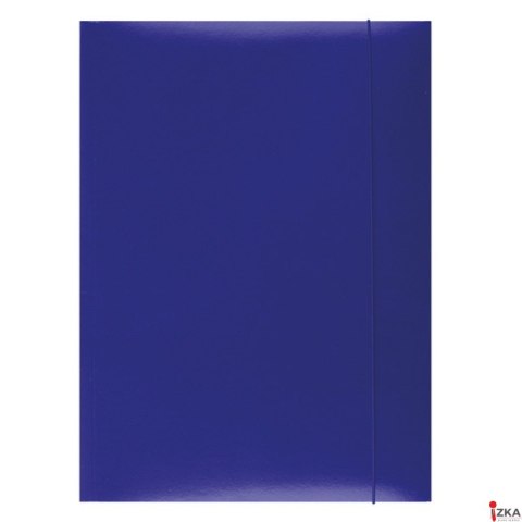 Teczka z gumką , karton, A4, 300gsm, 3-skrz., niebieska, typu OFFICE PRODUCTS 21191131-01