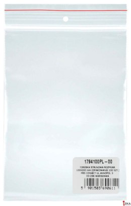 Torebka strunowa DONAU, PP, 100x200mm, 100szt., transparentna