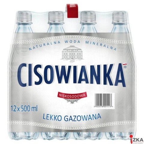 Woda CISOWIANKA 0.5l lekko gazowana zgrzewka 12 szt. KAUCJA