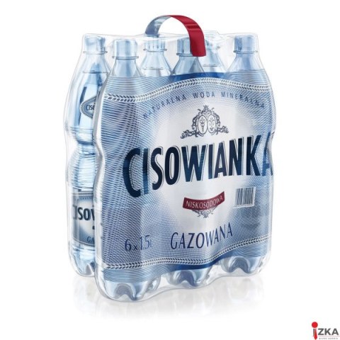 Woda CISOWIANKA 1.5l gazowana zgrzewka 6 szt. KAUCJA