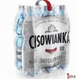Woda CISOWIANKA 1.5l lekko gazowana zgrzewka 6 szt. KAUCJA