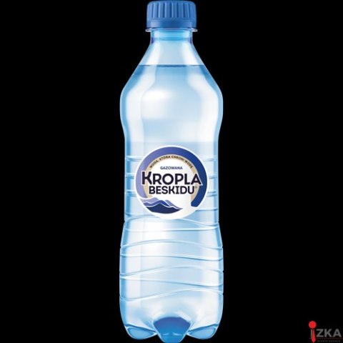 Woda KROPLA BESKIDU gazowana 0.5L butelka PET zgrzewka 12 szt. KAUCJA