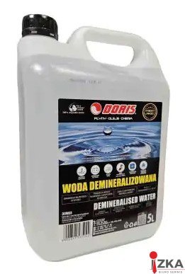 Woda destylowana, zdemineralizowana 5l kanister DORIS