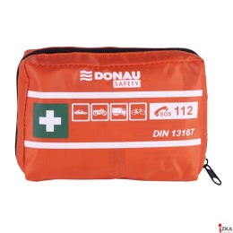 Apteczka pierwszej pomocy samochodowa DONAU SAFETY, materiałowa, DIN MINI, pomarańczowa, 32542211-07