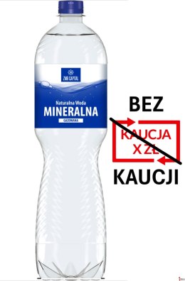 BEZ KAUCJI Woda USTRONIANKA ZMB gazowana 1.5L zgrzewka 6 szt.