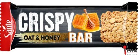 Crispy Bar Baton Owsiany z Miodem 40g, 5349 SANTE