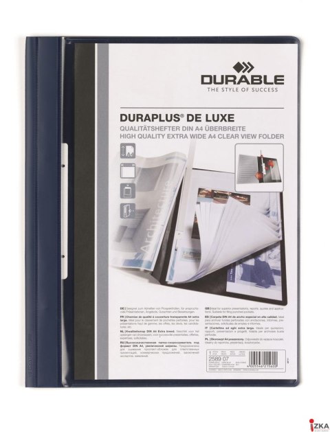 DURAPLUS de Luxe, Skoroszyt prez. A4, , do se greg.granat 258907 DURABLE
