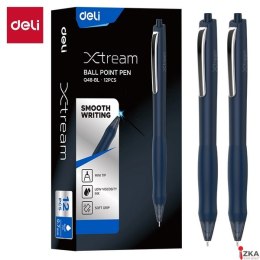 Długopis automatyczny 0,7 mm, seria Xtream Q48, niebieski, EQ48_BL, Deli.