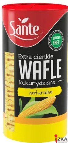 Extra Cienkie Wafle Kukurydziane 120g, 0751 SANTE