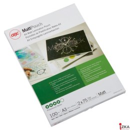 Folia do laminacji Matt, A3, 75 mic, matowa, 41660E, GBC