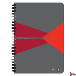 Kołonotatnik Office Card A5, w kratkę, czerwony 44581025