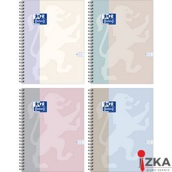 Kołozeszyt Oxford B-Light 2-spiralny B4 100 kartek, kratka 5x5mm 400210151
