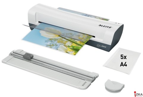 Laminator Leitz iLAM Home A4, zestaw 4w1 biały 74340001