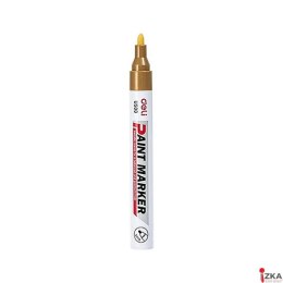 Marker olejowy 2 mm, złoty, EU500_GD, Deli.