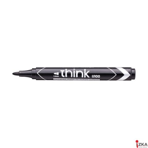 Marker permanentny okrągły 1,5 mm, czarny, EU10020, Deli.