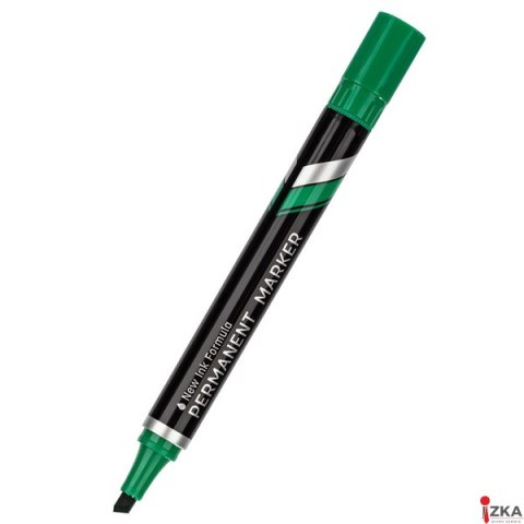 Marker permanentny ścięty 1,5_5 mm, zielony, EU10150, Deli.