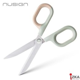 Nożyczki Comfort Nusign ENS056, 14,5 cm, zielone ENS056-GR Deli