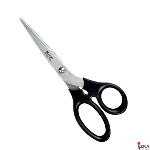 Nożyczki Leitz ze stali nierdzewnej, 165 mm, czarne