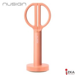 Nożyczki Nusign ENS051, ze stojakiem, 18 cm, różowe ENS051-P Deli