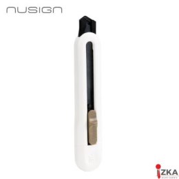 Nożyk biurowy Nusign ENS062, ostrze łamane 18mm, biały ENS062-WH Deli