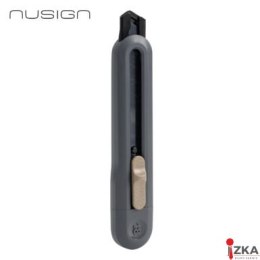 Nożyk biurowy Nusign ENS062, ostrze łamane 18mm, ciemnoszary ENS062-DGR Deli