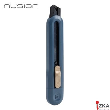 Nożyk biurowy Nusign ENS062, ostrze łamane 18mm, granatowy ENS062-NB Deli