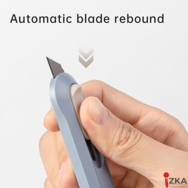 Nożyk biurowy mini, Nusign ENS065, ostrze łamane 12mm, niebieski ENS065-BL Deli