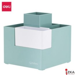 Organizer na biurko _ przybornik Deli EZ072, zielony, EZ072GR.