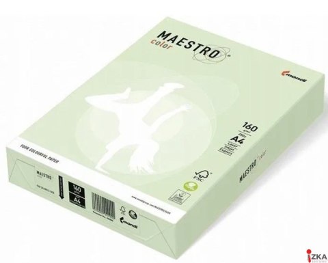 Papier xero MAESTRO COLOR A4 160g 250 ark. GN27 j.zieleń pastel