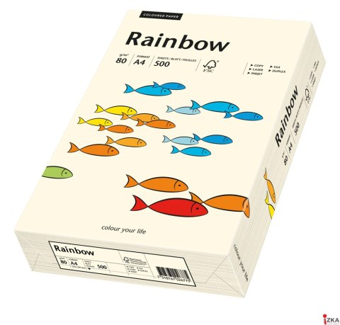 Papier xero kolorowy A3 80g 500 ark. RAINBOW R03 kremowy 88042252