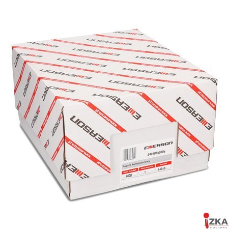 Papier komputerowy/składanka 240x6"x1, Z/O/P, 60g, 4000skł. 240106B060E EXTRA biel EMERSON.