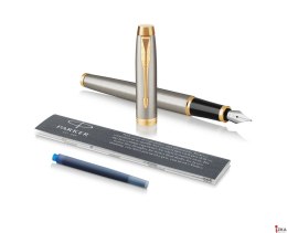 Pióro wieczne (M) PARKER IM BRUSHED METAL GT 1931656, giftbox