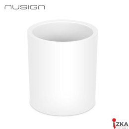 Pojemnik na długopisy, okrągły, Nusign ENS023, biały ENS023-WH Deli